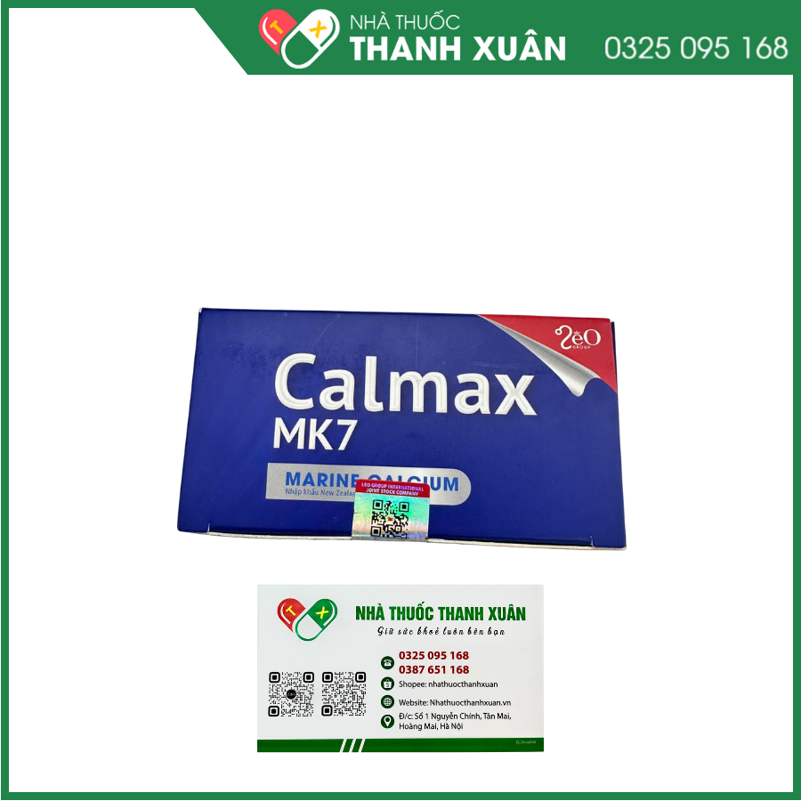 Calmax MK7 bổ sung Canxi và K2-MK7 cho cơ thể